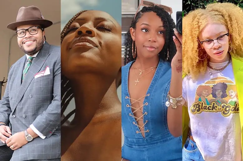 Header image of four influencers